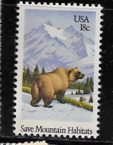 UNITED STATES, 1923, MNH, SAVE MOUNTAIN HABITATS