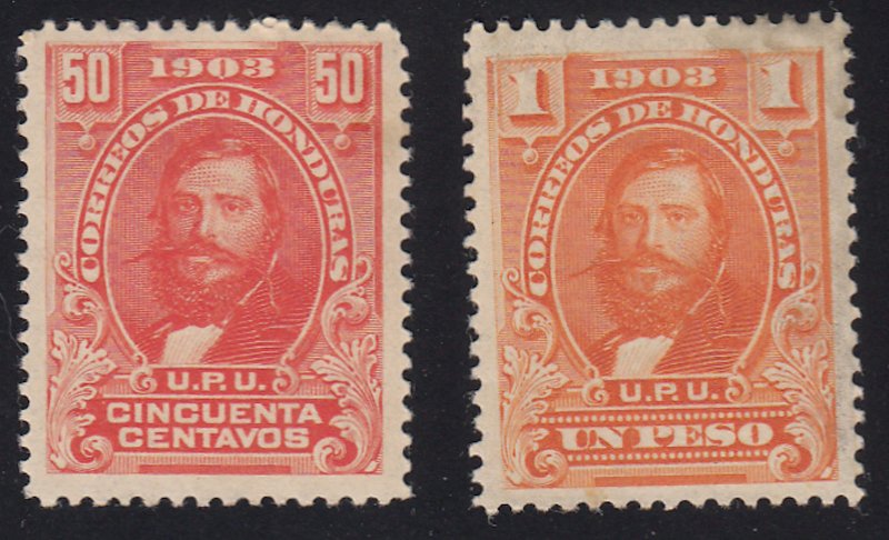 Honduras - 1903 - SC 117-18 - MH - High values