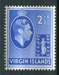 BRITISH VIRGIN ISLANDS; 1938 early GVI issue Mint MNH 2.5d. value 