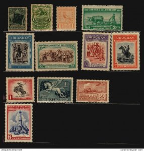 Uruguay Fauna stamp collection lot bird wild cattle horse1890/1990 MNH cv +$100