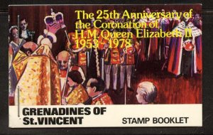 St Vincent Grenadines 156b Booklet SB2 MNH Queen Elizabeth Coronation