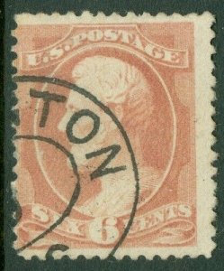 EDW1949SELL : USA 1881-82. Scott #208 Used. Nice color. Catalog $110.00.