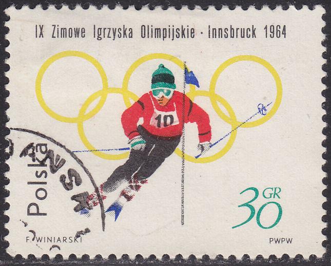 Poland 1199 Olympic Slalom Skiing 1964