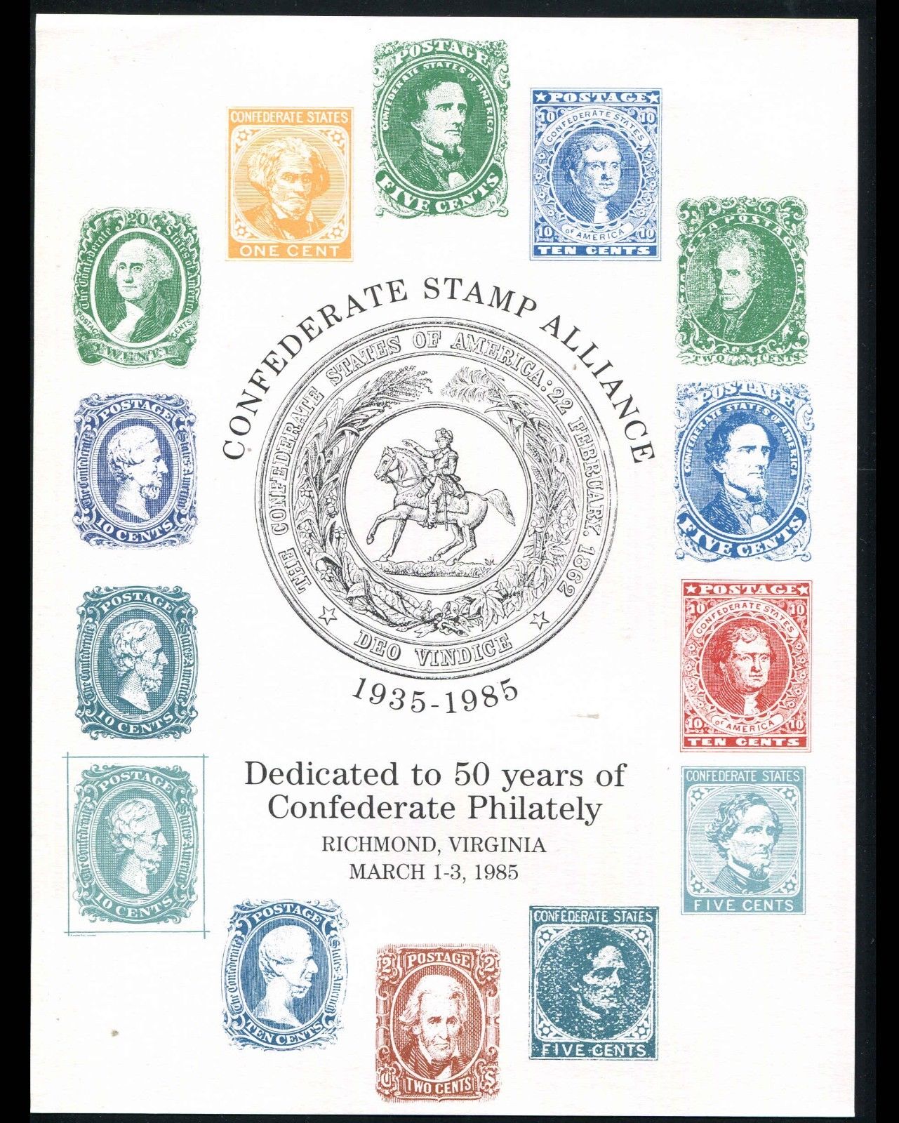 Confederate Stamp Alliance, Richmond, Va, Confederate Philately, 19351985. United States