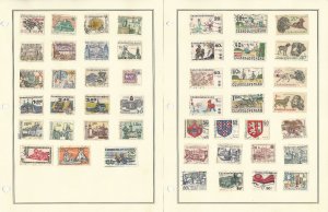 Czechoslovakia Stamp Collection 1918 to 1980, 35 Pages, JFZ 