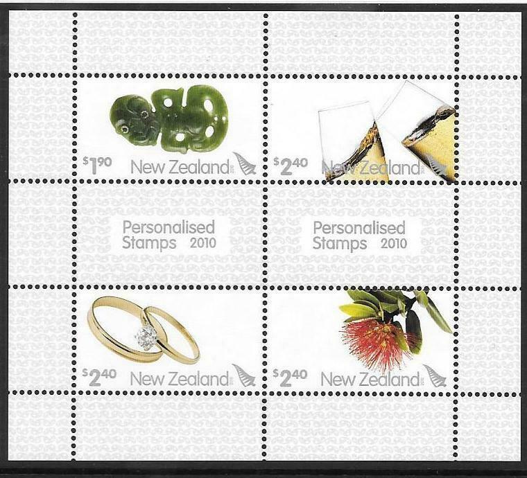 NEW ZEALAND SGMS3238 2010 PERSONALISED STAMPS  MNH