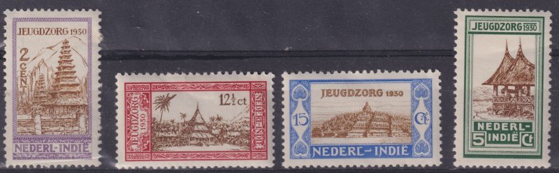 Netherlands Indies 1930 #B4 - B7 vf-mh, issued to raise monies for youth care
