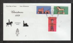 Canada 839-841 Christmas 1979 NR Covers U/A FDC 