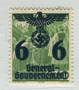 GERMANY; POLISH OCC. 1940 General Govt. surcharged issue Mint 6g. value