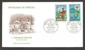 1970 Senegal Boy Scouts First African Conference FDC