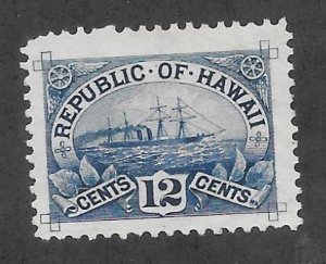 HAWAII Scott #78 Mint 12c S.S. Arawa 2018 CV $17.50