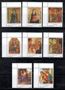 Ghana 1994 Italian Art Scott # 1722 - 1729 MNH