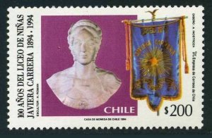 Chile 1115, MNH. Michel 1624. Javiera Carrera Girl's School, centenary, 1994. 