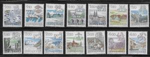 Switzerland 717-28A Zodiac and Cities set MNH