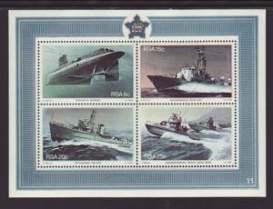 South Africa 563a Ships Souvenir Sheet MNH VF