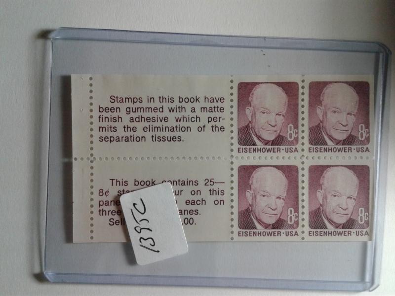 SCOTT # 1395 C PANE EISENHOWER GEM MINT NEVER HINGED !! 1971 AMAZING !!!