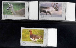 Norway Scott 1565-1567, 2009  MNH** Wildlife set CV $18.50