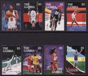 Gambia #1653a-h F-VF Mint NH ** 1996 Atlanta Summer Olympics