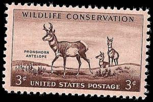 # 1078 MINT NEVER HINGED PRONG HORN ANTELOPE