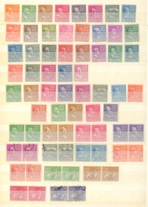 U.S. #1938-39 ISSUE MINT OG MOSTLY NH, INCULDING COIL LINE PAIRS!