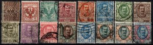 Italy #76-91 F-VF Used CV $53.80 (X2592)