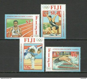 N0904 Fiji Sport Olympic Games Athens 2004 Winners #1075-78 1Set Mnh