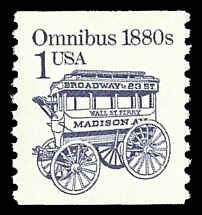 PCBstamps   US #2225b 1c Omnibus, coil, untagged, dull, MNH, (7)