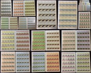 TUVALU Cars Automobiles Sheets x 22 MNH(1100 Stamps) BLK23