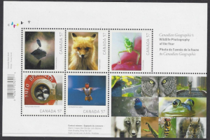 Canada #2388 Used ss, Canadian Geographic Wildlife Photos of the year,issued2010