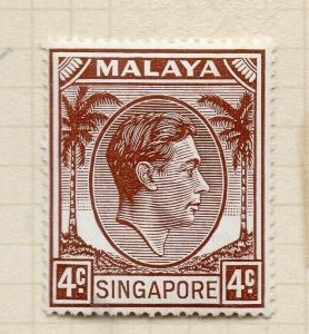 Malaya Singapore 1948-52 Early Issue Fine Mint Hinged 4c. NW-197207