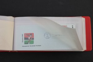 US Stamp Collection Stock Book 100 Postal Cards, Stationary, Mint, FDC, Slogan