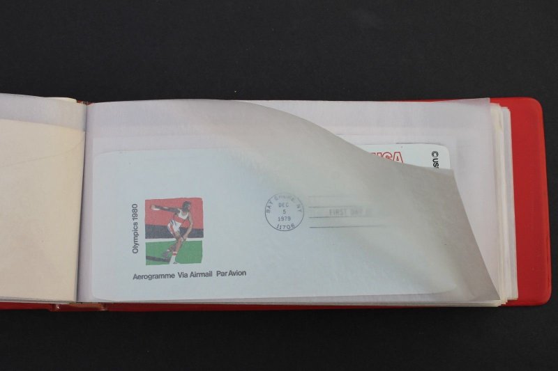 US Stamp Collection Stock Book 100 Postal Cards, Stationary, Mint, FDC, Slogan