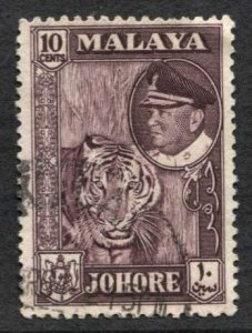 STAMP STATION PERTH Johore #163 Sultan Ismail Used 1960 CV$0.25