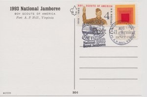 Scout Cachets #399 - 1993 National Jamboree Postal Card