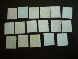 Stamps - Great Britain - Scott#292-308 - Used Set of 17 Stamps