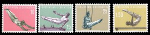 Liechtenstein #308-311 Cat$32.90, 1957 Sports, set of four, never hinged