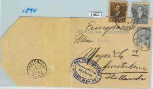 94022 - ARGENTINA - POSTAL HISTORY - STATIONERY WRAPPER + franking to NETHERLAND