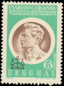 Uruguay #C358, Complete Set, 1970, Never Hinged