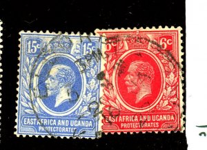 KENYA UGANDA 3 6 USED FINE Cat $45