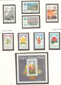 St. Lucia #923-931 Mint (NH) Single (Complete Set) (Flora) (Flowers)