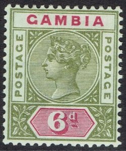 GAMBIA 1898 QV KEY TYPE 6D