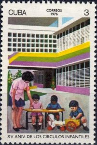 CUBA Sc# 2049  KINDERGARTENS school day care  1976  MNH mint