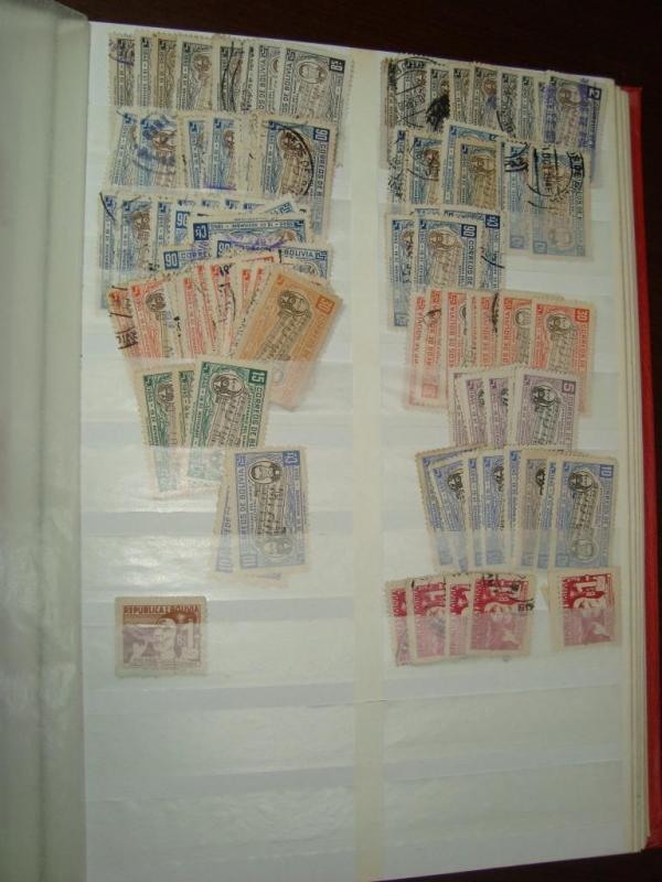 BOLIVIA Stamp Collection A large accumulation THOUSANDS OF  stamps in stockbook