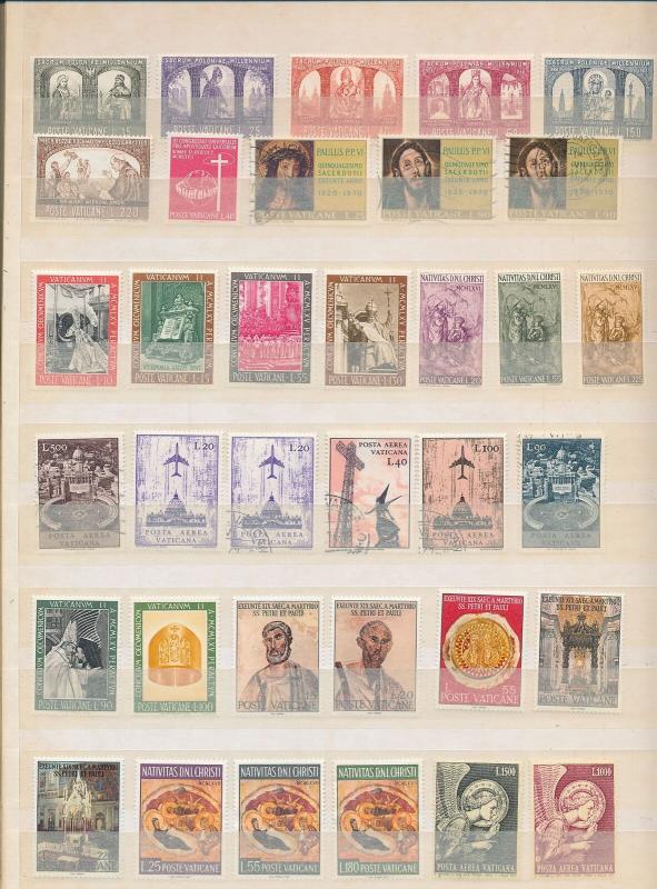 VATICAN 1920s/60s Religion Pope Mint &Used Collection (Appx 200 Items)KR 352