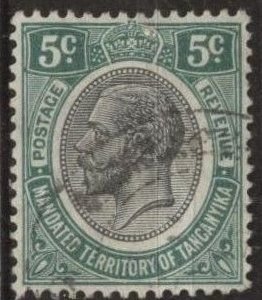 Tanganyika 29 (used) 5c George V, green & black (1937)