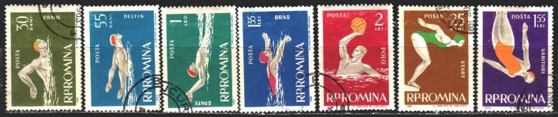 Romania. 1963. 2153-59. Aquatics Championship. USED.