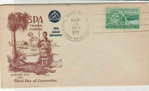 U.S. 1953 Tamspa 59th Ann Conv Illust Washington Territory Stamp Cover Ref 34539
