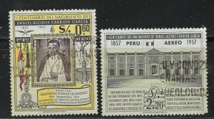 Peru C148; C151 Used 1958 issues (ak1571)