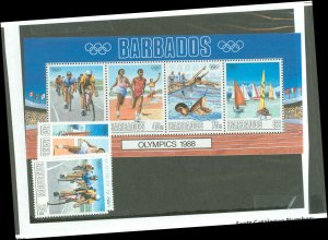 Barbados #727-730a  Single (Complete Set)
