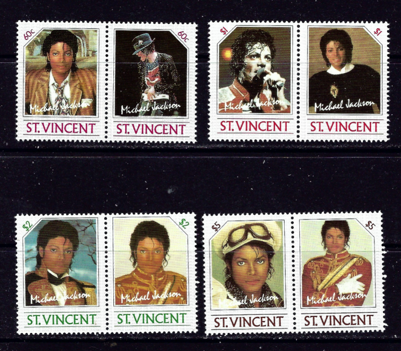 St Vincent 894-97 MNH 1985 Michael Jackson